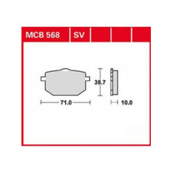 Мото накладки TRW MCB568SV Мото накладки TRW MCB568SV