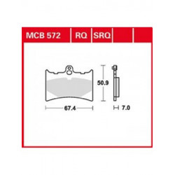 Мото накладки TRW MCB572RQ