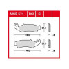 Мото накладки TRW MCB574