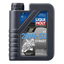 Минерално масло за мотоциклети LIQUI MOLY STREET SAE 20W-50 - 1 литър
