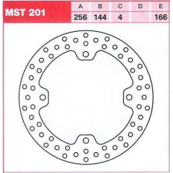 Преден спирачен диск LUCAS/TRW MST201