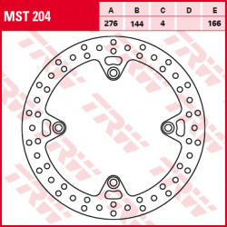 ПРЕДЕН СПИРАЧЕН ДИСК TRW-LUCAS MST204 ПРЕДЕН СПИРАЧЕН ДИСК TRW-LUCAS MST204