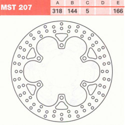 ПРЕДЕН СПИРАЧЕН ДИСК TRW-LUCAS MST207