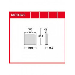 Мото накладки TRW MCB623