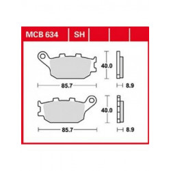 Мото накладки TRW MCB634SH Мото накладки TRW MCB634SH