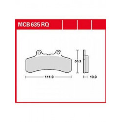 Мото накладки TRW MCB635RQ Мото накладки TRW MCB635RQ