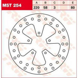 ПРЕДЕН СПИРАЧЕН ДИСК TRW-LUCAS MST254