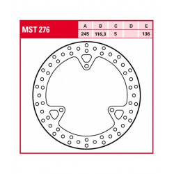 ЗАДЕН СПИРАЧЕН ДИСК TRW-LUCAS MST276
