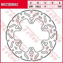 ЗАДЕН СПИРАЧЕН ДИСК TRW-LUCAS MST283RAC