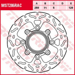 ЗАДЕН СПИРАЧЕН ДИСК TRW-LUCAS MST286RAC