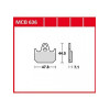 Мото накладки TRW MCB636