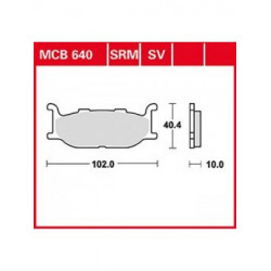 Мото накладки TRW MCB640SV