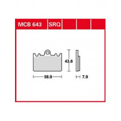 Мото накладки TRW MCB643
