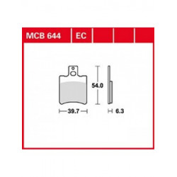 Мото накладки TRW MCB644 Мото накладки TRW MCB644