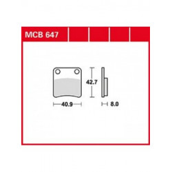 Мото накладки TRW MCB647