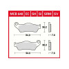 Мото накладки TRW MCB648SI