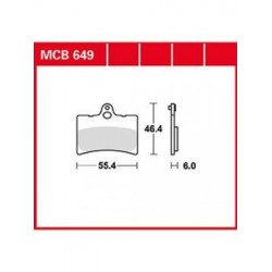 Мото накладки TRW MCB649 Мото накладки TRW MCB649