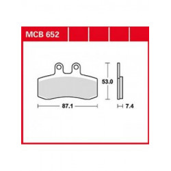 Мото накладки TRW MCB652