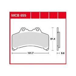 Мото накладки TRW MCB655