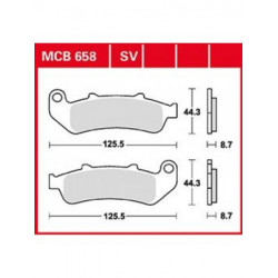 Мото накладки TRW MCB658SV