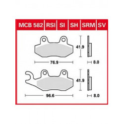 Мото накладки TRW MCB582SH