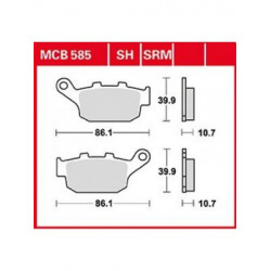 Мото накладки TRW MCB585SRM