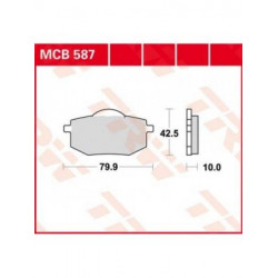 Мото накладки TRW MCB587