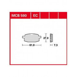 Мото накладки TRW MCB590 Мото накладки TRW MCB590