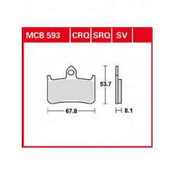 Мото накладки TRW MCB593SRQ Мото накладки TRW MCB593SRQ