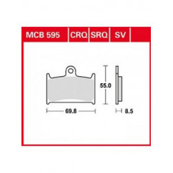 Мото накладки TRW MCB595CRQ
