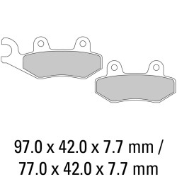 Накладки FERODO FDB497SG Накладки FERODO FDB497SG