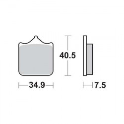 Накладки BREMBO 07BB05SA