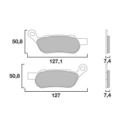 Накладки BREMBO 07HD07SP Накладки BREMBO 07HD07SP