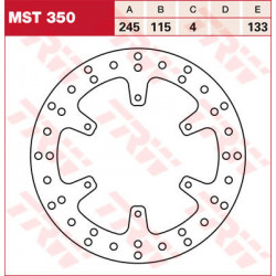 ЗАДЕН СПИРАЧЕН ДИСК TRW-LUCAS MST350