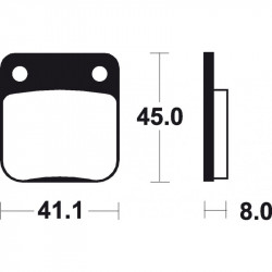 Мотокрос накладки BREMBO 07HO09SD Мотокрос накладки BREMBO 07HO09SD