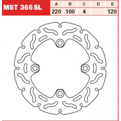 ЗАДЕН СПИРАЧЕН ДИСК TRW-LUCAS MST366SL