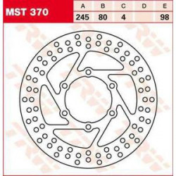 ПРЕДЕН СПИРАЧЕН ДИСК TRW-LUCAS MST370