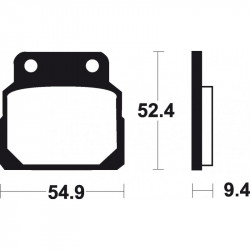 Оригинални накладки BREMBO 07HO2408 Оригинални накладки BREMBO 07HO2408