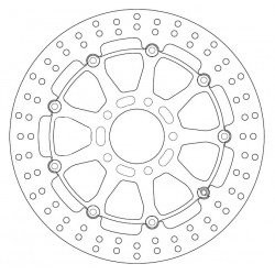 ПРЕДЕН СПИРАЧЕН ДИСК FERODO FMD0125RX