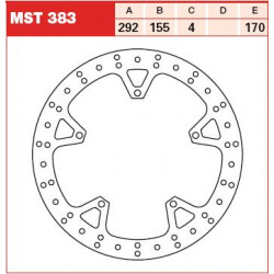 ПРЕДЕН СПИРАЧЕН ДИСК TRW-LUCAS MST383