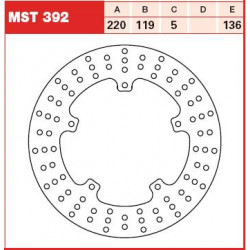 ЗАДЕН СПИРАЧЕН ДИСК TRW-LUCAS MST392