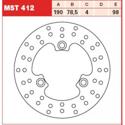 ЗАДЕН СПИРАЧЕН ДИСК TRW-LUCAS MST412 ЗАДЕН СПИРАЧЕН ДИСК TRW-LUCAS MST412