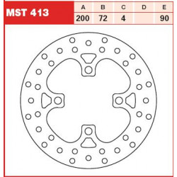 ЗАДЕН СПИРАЧЕН ДИСК TRW-LUCAS MST413