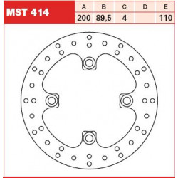 ПРЕДЕН СПИРАЧЕН ДИСК TRW-LUCAS MST414