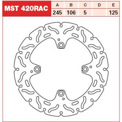 ЗАДЕН СПИРАЧЕН ДИСК TRW-LUCAS MST420RAC