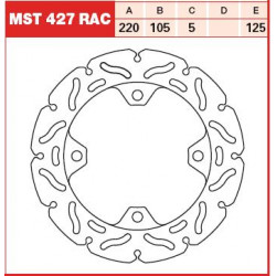 ЗАДЕН СПИРАЧЕН ДИСК TRW-LUCAS MST427RAC ЗАДЕН СПИРАЧЕН ДИСК TRW-LUCAS MST427RAC