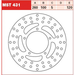 ЗАДЕН СПИРАЧЕН ДИСК TRW-LUCAS MST431