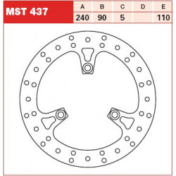 ПРЕДЕН/ЗАДЕН СПИРАЧЕН ДИСК TRW-LUCAS MST437 ПРЕДЕН/ЗАДЕН СПИРАЧЕН ДИСК TRW-LUCAS MST437