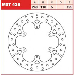 ЗАДЕН СПИРАЧЕН ДИСК TRW-LUCAS MST438 ЗАДЕН СПИРАЧЕН ДИСК TRW-LUCAS MST438
