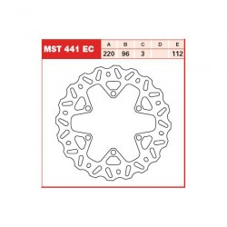 ПРЕДЕН СПИРАЧЕН ДИСК TRW-LUCAS MST441EC
